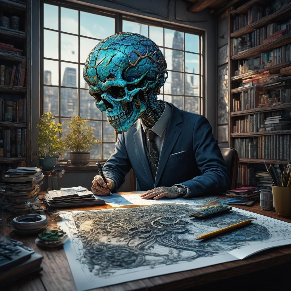 Psychologist in Client's Inner World: Hyperrealistic Render