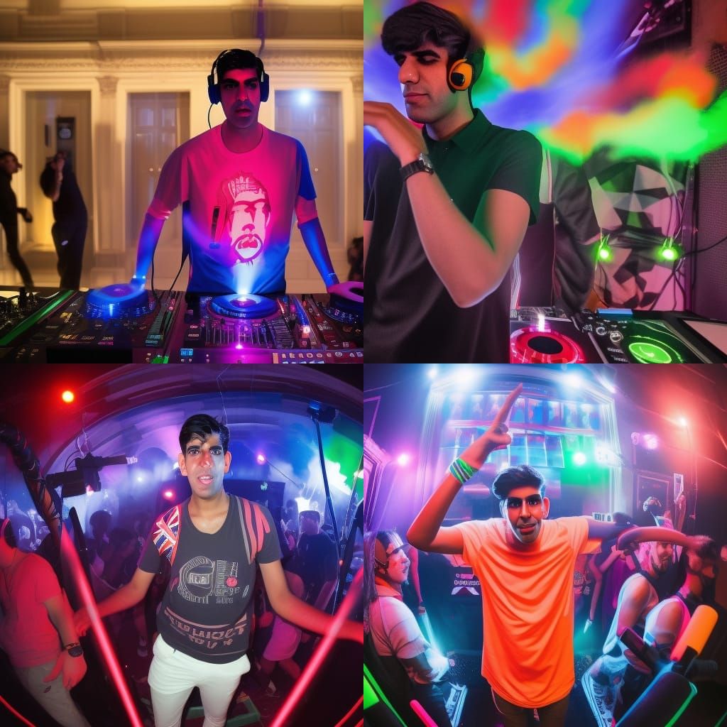 Rishi Sunak DJing at Downing Street Rave