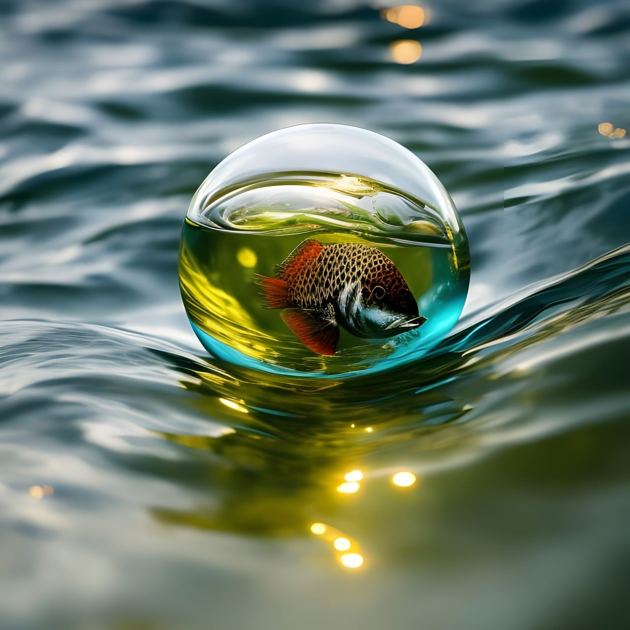 Water life in a drop of water