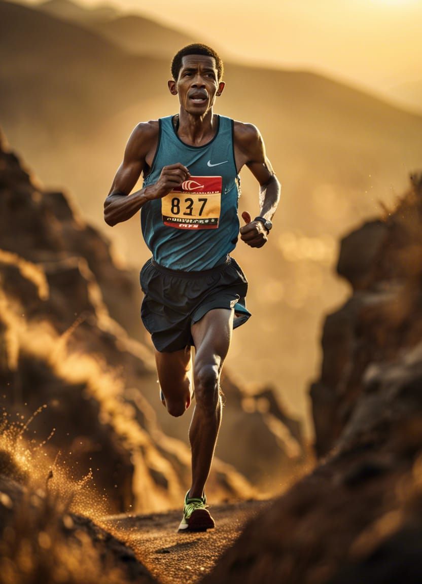 Haile Gebrselassie Runs Barefoot in Ethiopia: 8k Photo