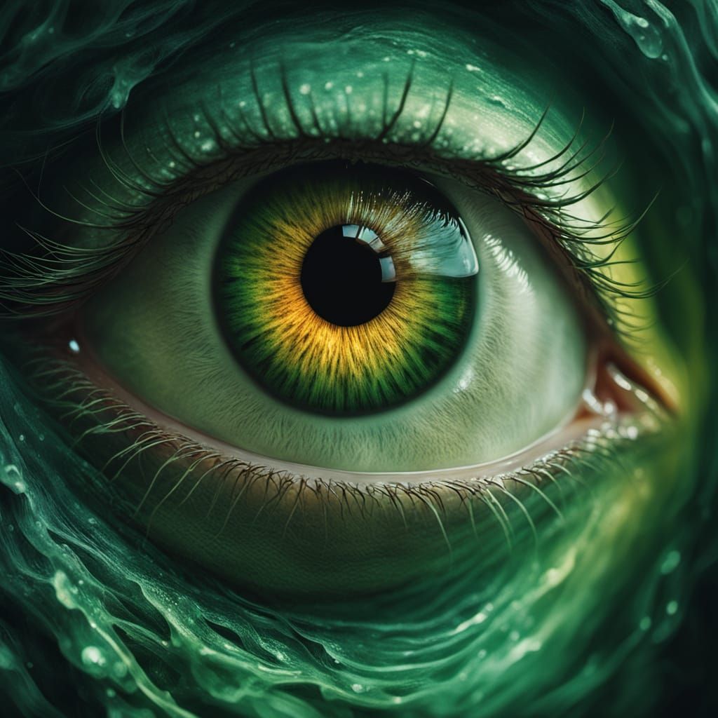 Ethereal Mystic with Emerald Eyes