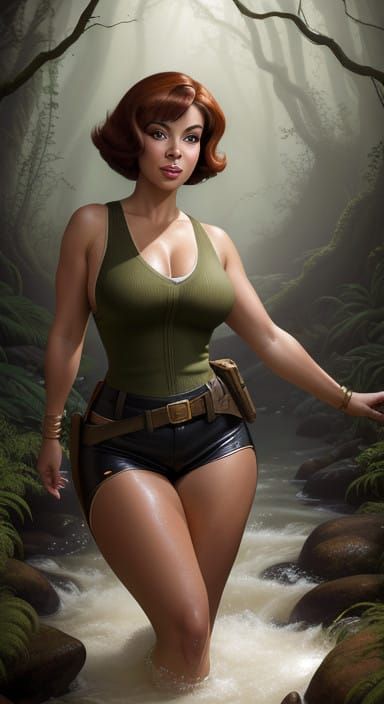 Hyper-Realistic Velma Dinkley as Lara Croft: Mystic Adventur...