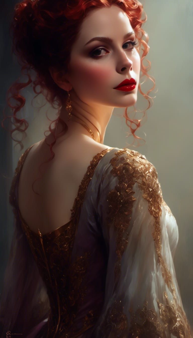 Victorian Vampire Portrait with Dramatic Lighting