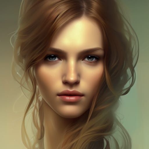 Beautiful Nordic Woman Portrait in Hyperdetailed Digital Art