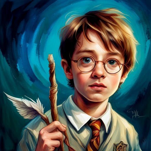 AI Generated Image of Harry Potter