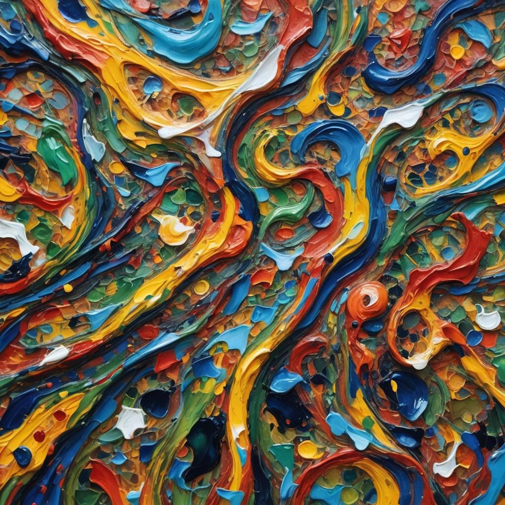 Parasitic Infestation in Expressionist Impasto Style