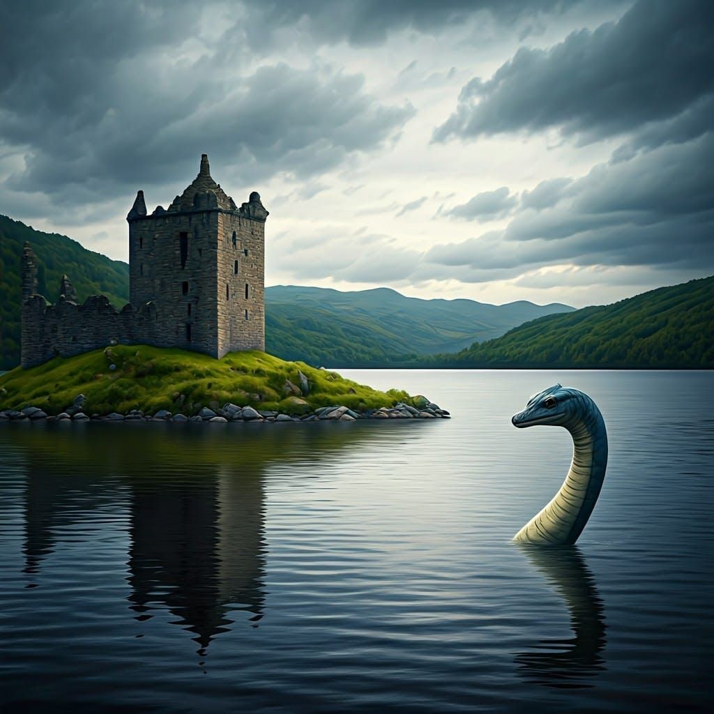Loch Ness, Urquhart Castle, and Nessie
