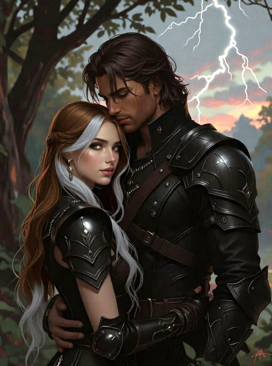 Realistic Fantasy Art of Two Human Figures