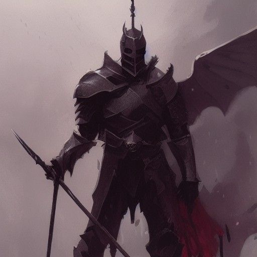 Sinister Knight in Dark Fantasy Style