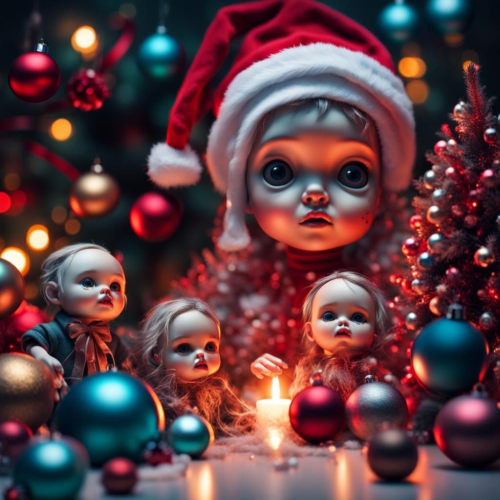 Creepy Dolls Celebrate a High-Tech Christmas