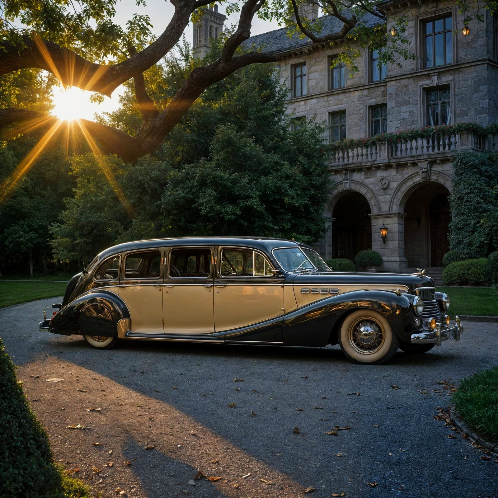Steampunk 1948 Limousine with Luxury Details