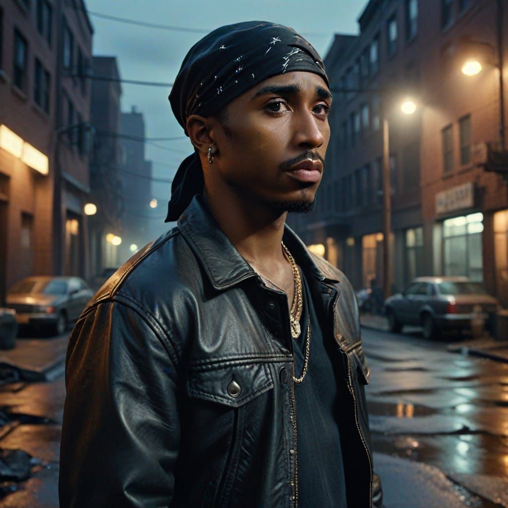 Photorealistic Portrait of a Gritty Urban Legend