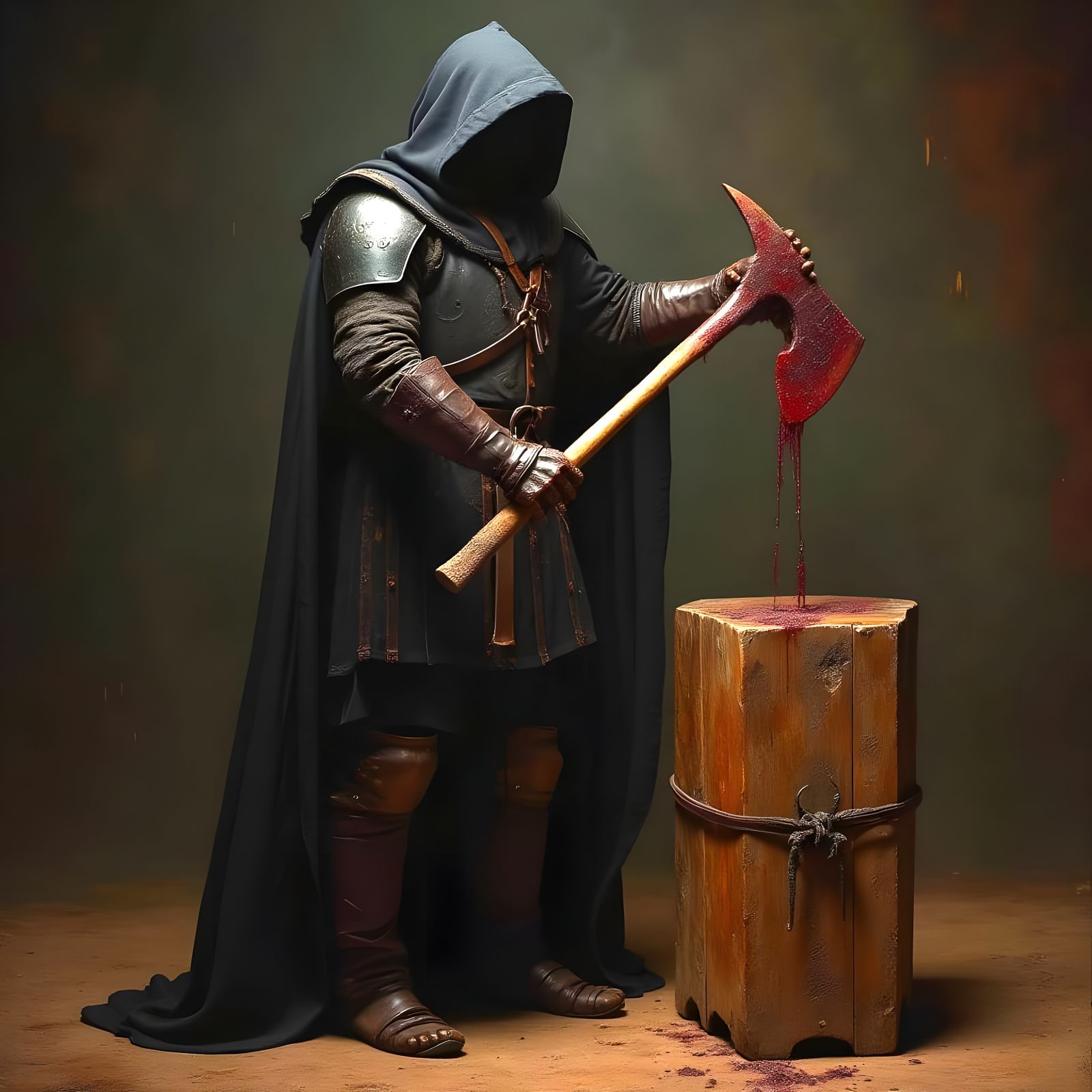 Medieval Executioner in Dark Art