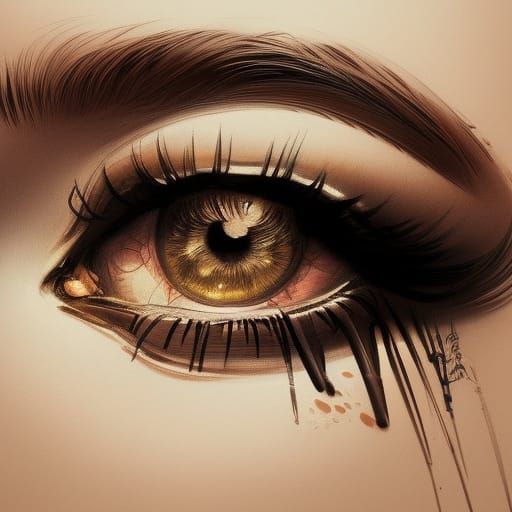 Hyperdetailed Portrait of Beauty with Brown Eyes