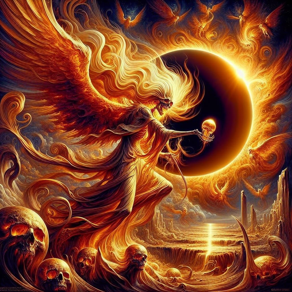 Angel of Death Strikes Earth During Solar Eclipse