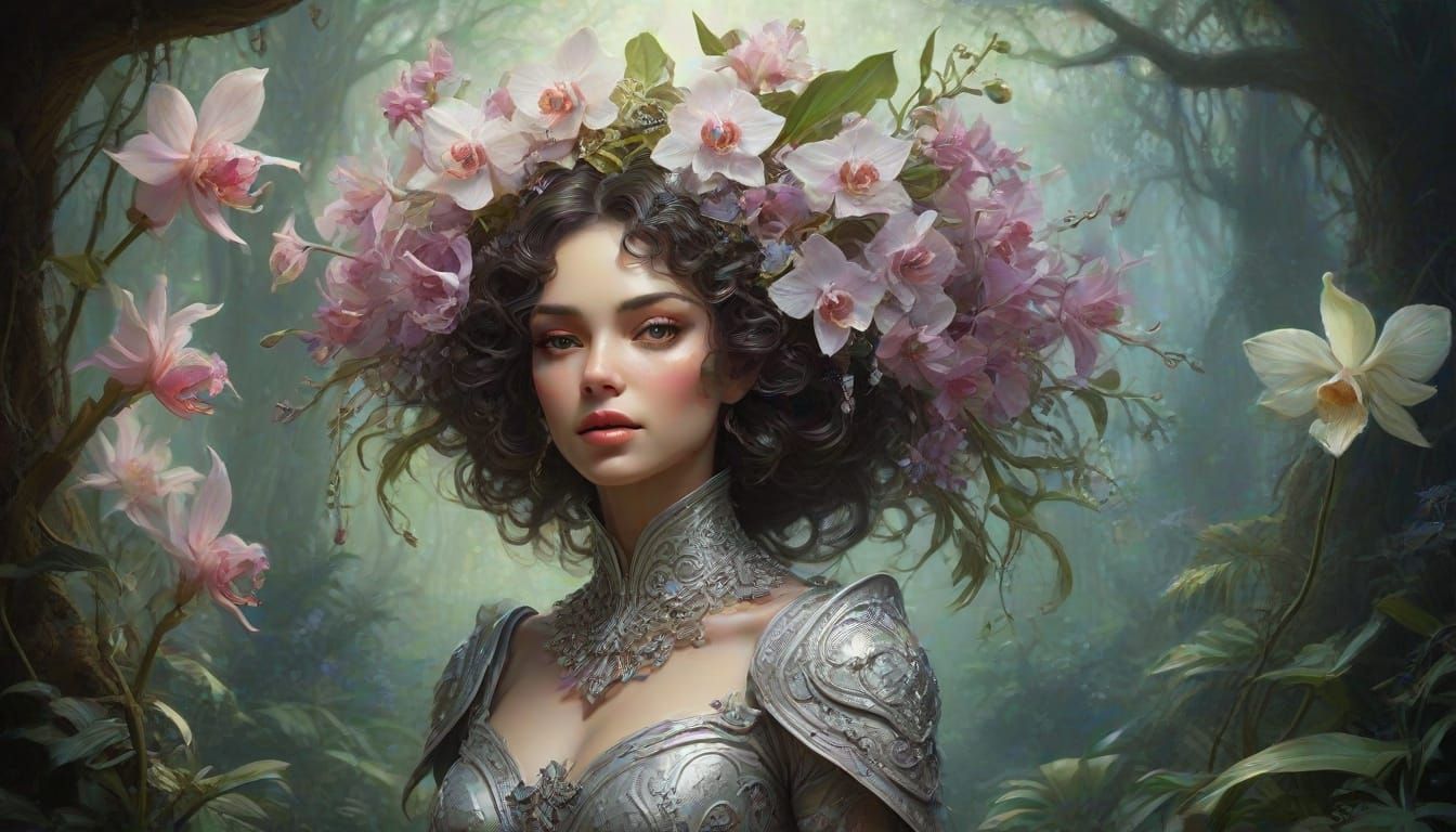 Whispering Enchantress of the Hidden Orchid Grove