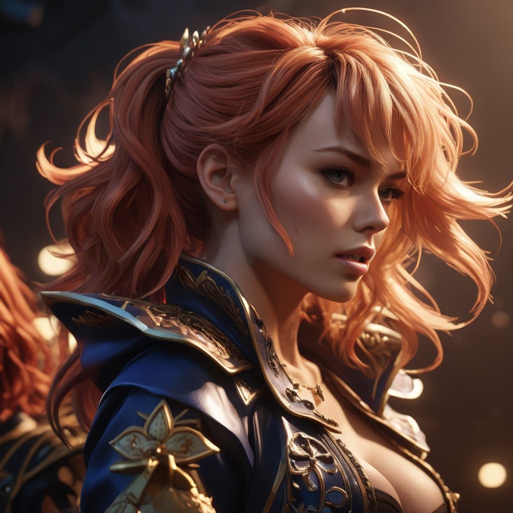 Kylie Minogue and Friends in Hyper-Realistic 3D Anime Style