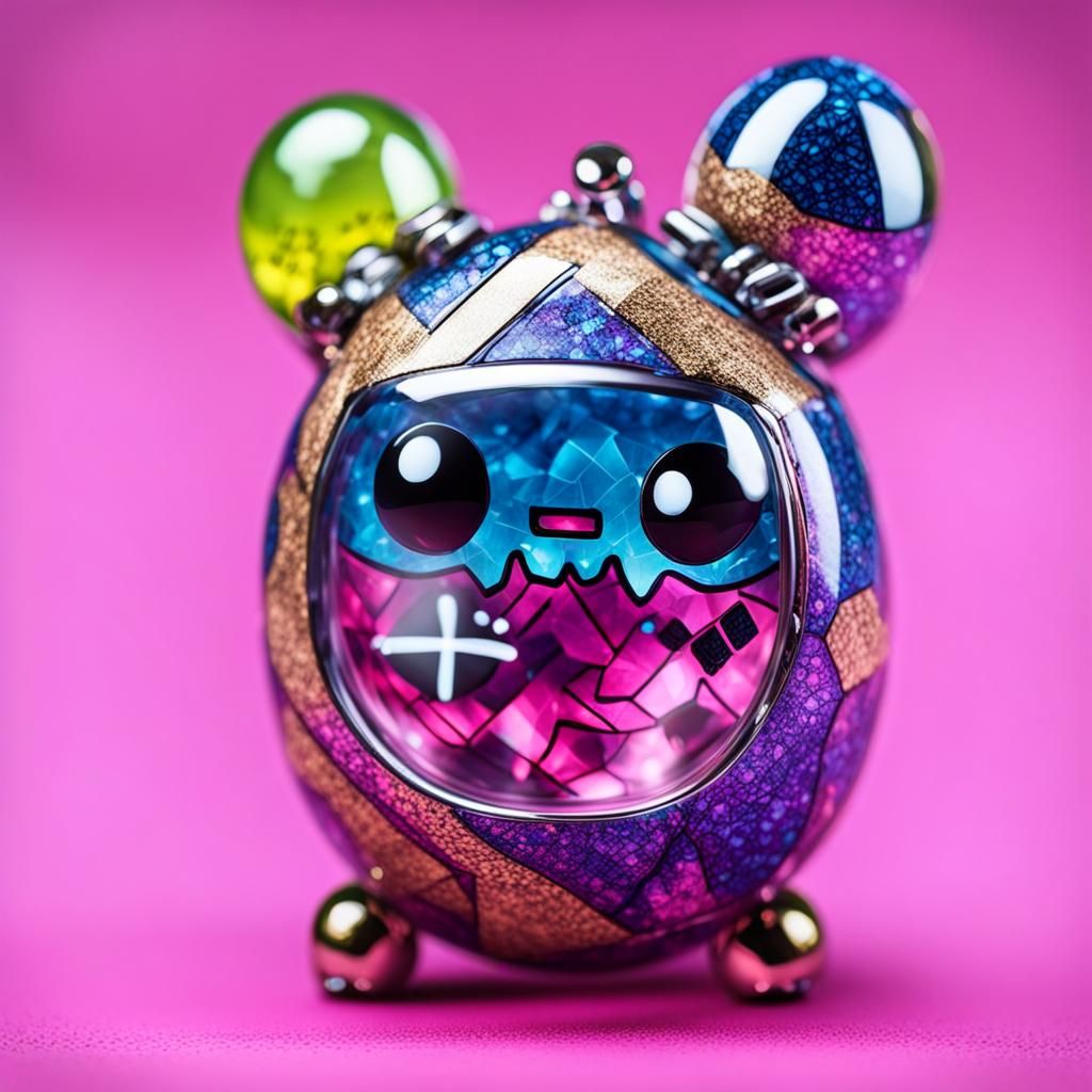 Crackletchi: Crystalline Pocket Monster in 3D