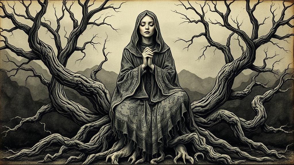 Mystical Seer in Surreal Dreamscape