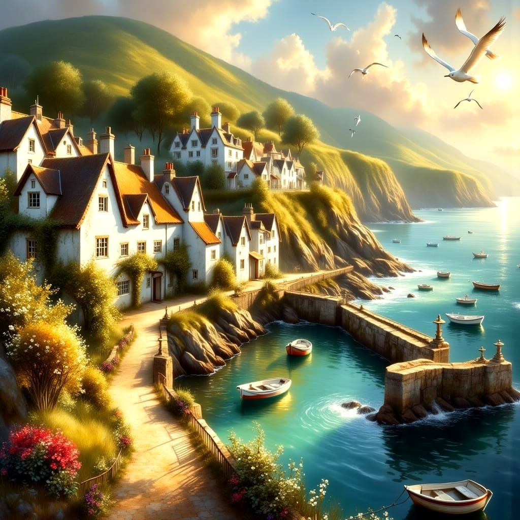 A Quaint Fishing Village Amidst Devon's Dramatic Coastline