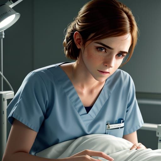 Emma Watson Giving Birth: Hyperrealistic Digital Art