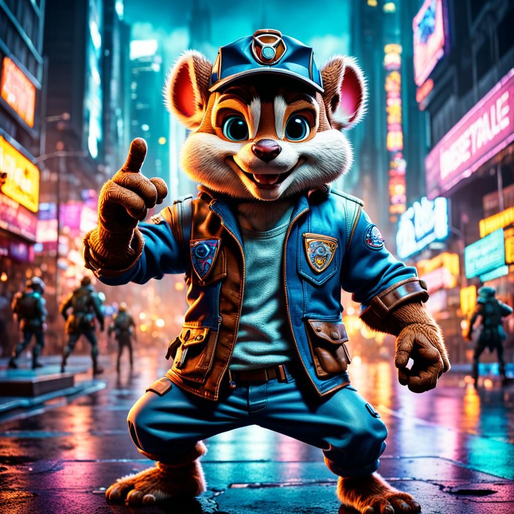 Chip and Dale: Cyberpunk Fairytale Battle