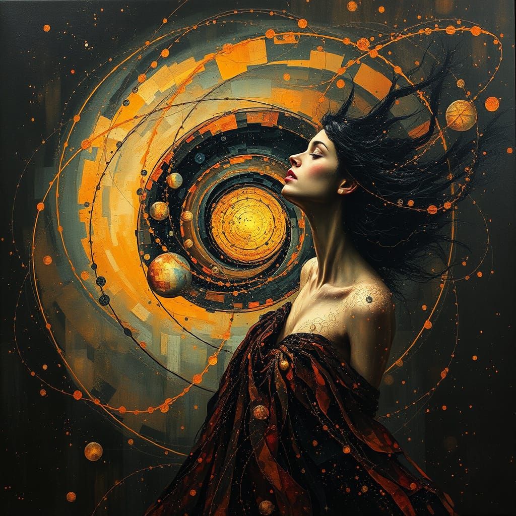 Mosaic Organic Composition, Korean Diva, spiralling nebulae ...