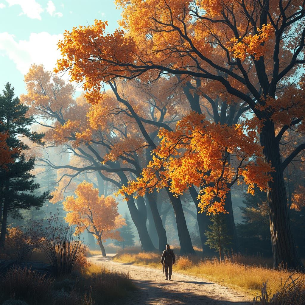 New Mexico Cottonwood Bosque Concept Art