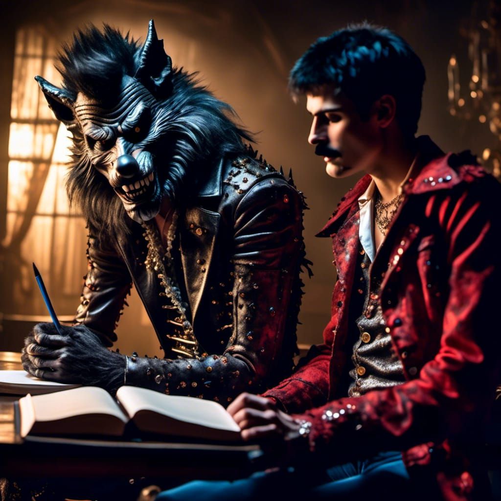 Werewolf Apologizes to Freddy Mercury, Hyperreal Style
