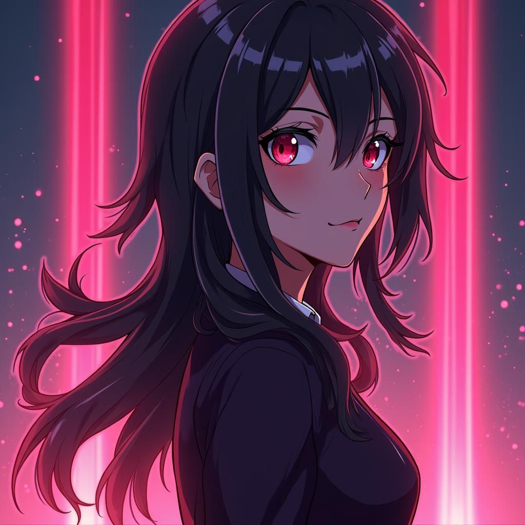 Anime Girl in Studio Trigger Style