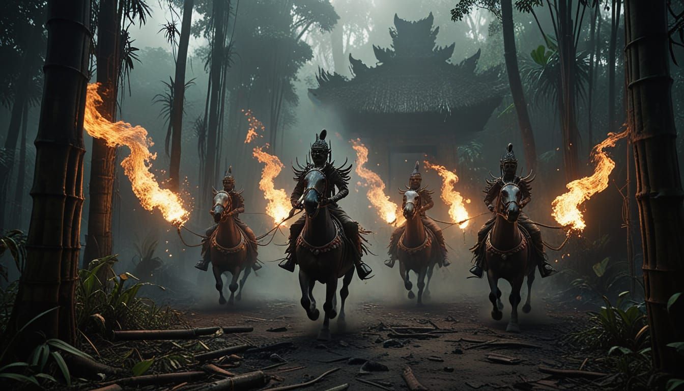 Ethereal Balinese Trance Ritual in Frenzied Motion