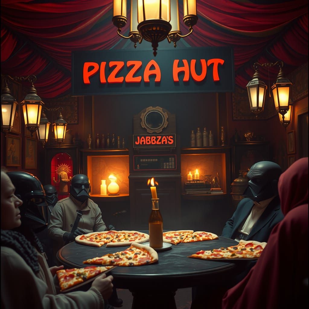 Jabba's Pizza Hut: A Crime Lord's Lair