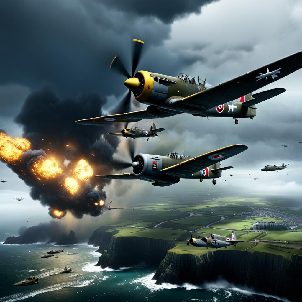 Epic air action over Dover during World War 2