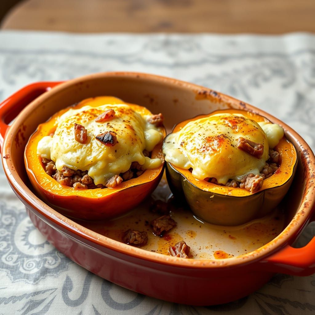 Autumn Harvest Casserole in Terracotta
