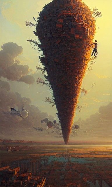 Sci-Fi Gravity Bong in Comic Book Style