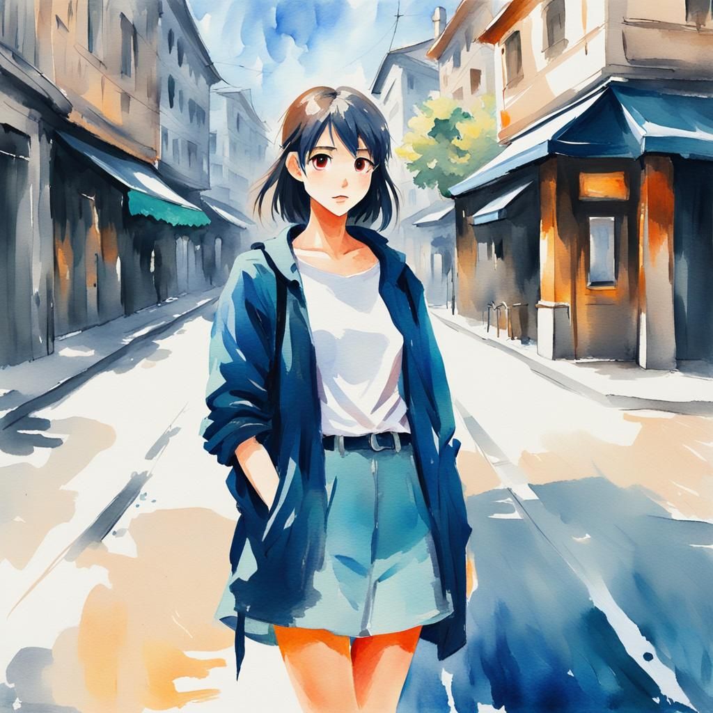 A anime girl artwork...