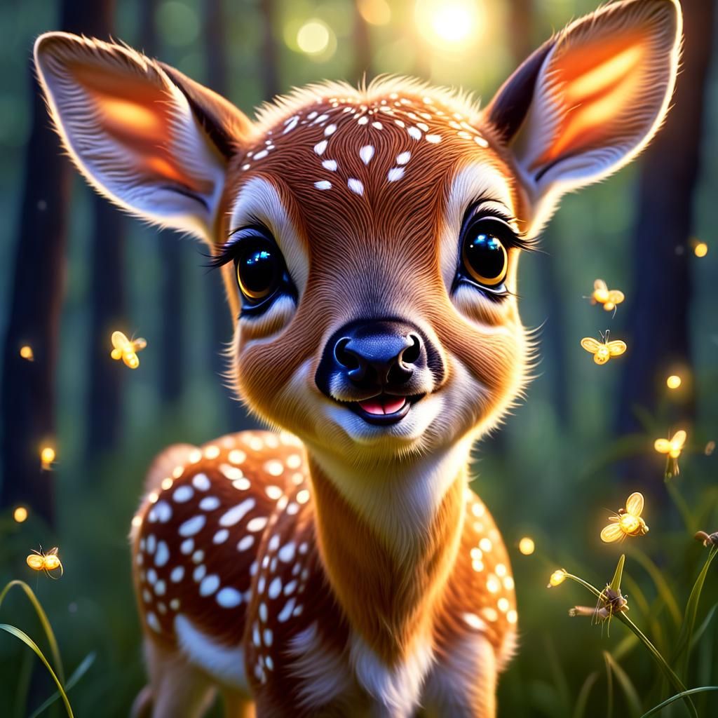 Baby Fawn Saying Hi