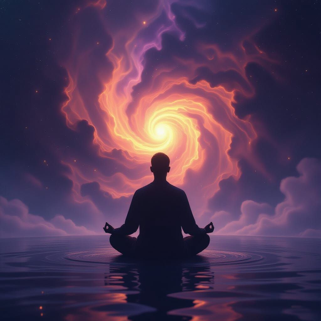 Cosmic Meditation: Energy Forging Stars in Stillness