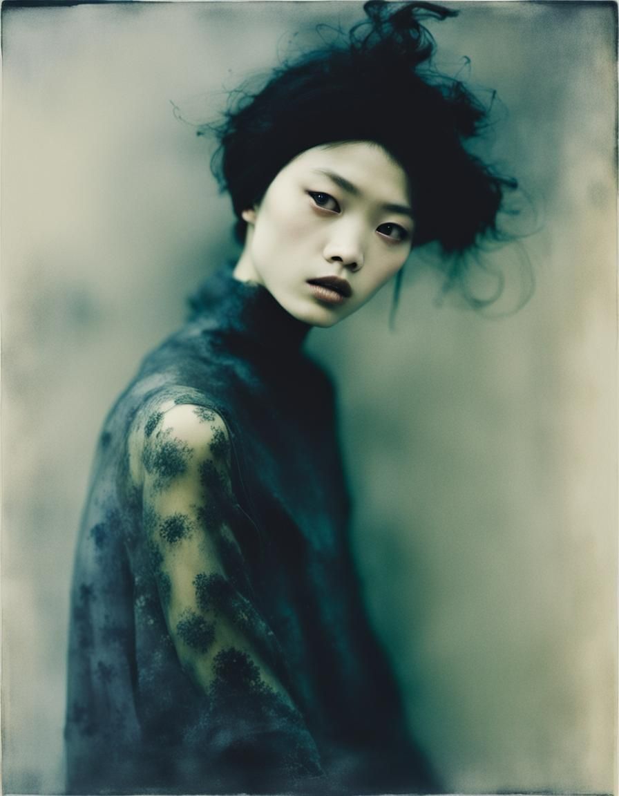 Ethereal Fusion: Photographic Painting in Abstract Style