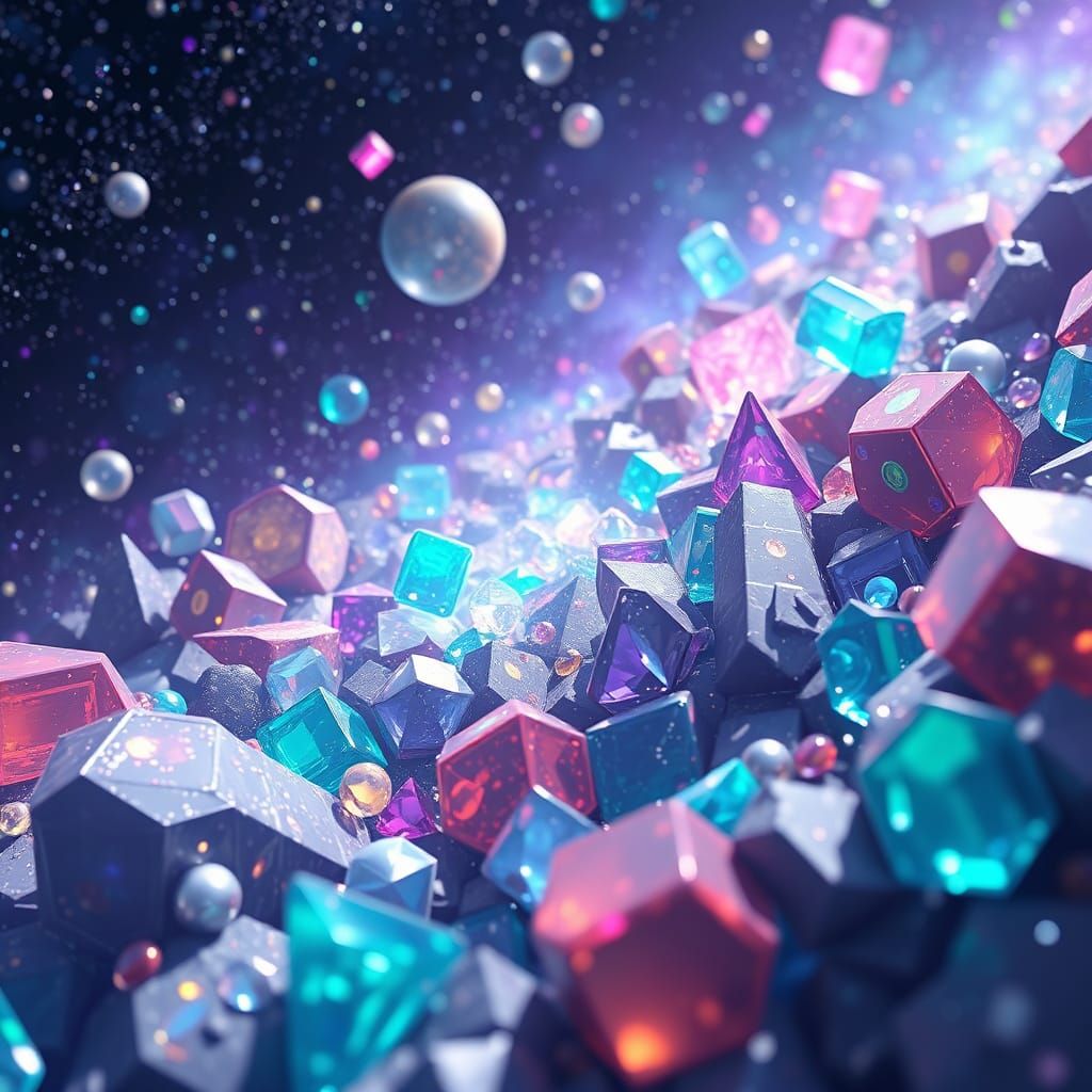 Stunning Celestial Realm of Precious Gems