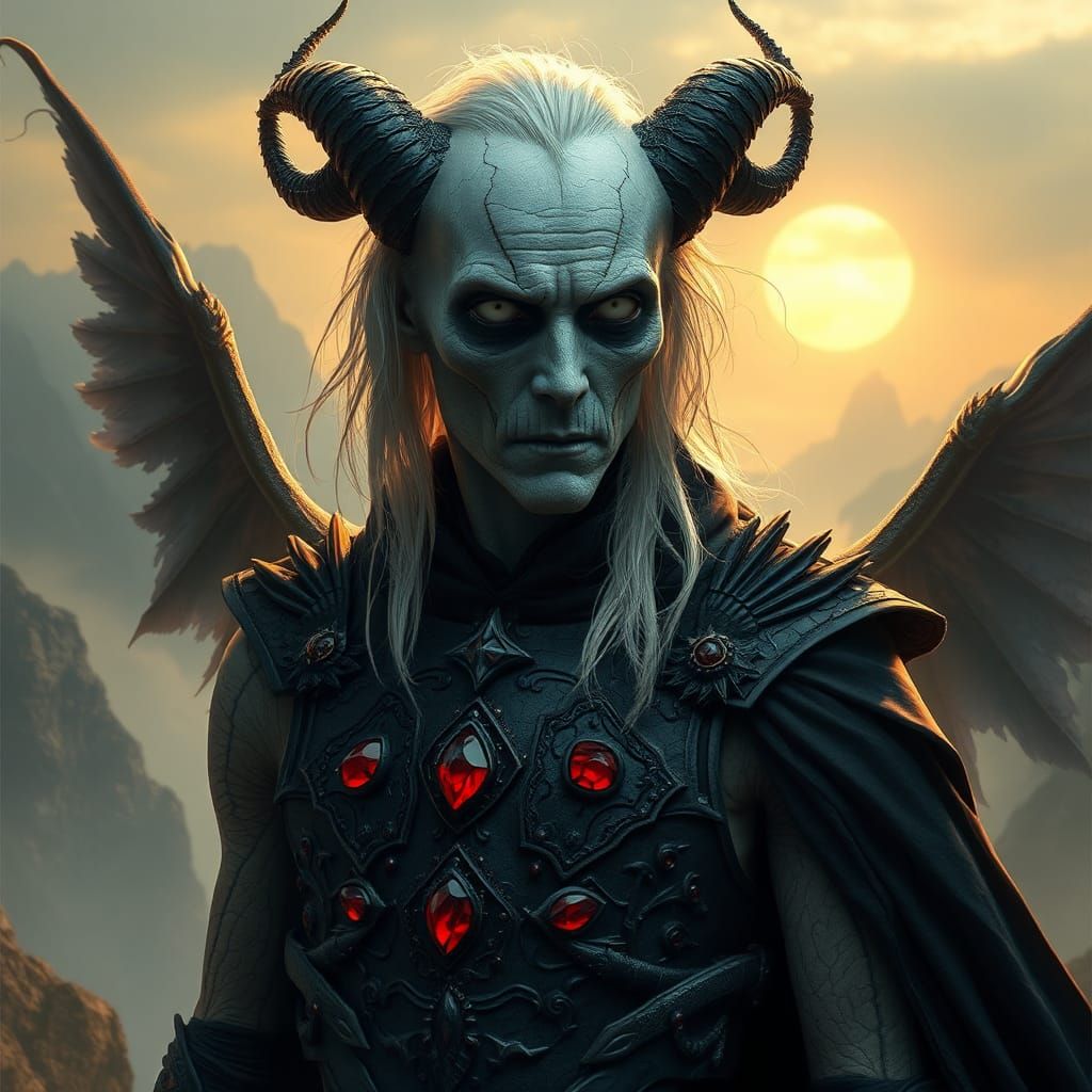 Spectral Man in Crimson and Black