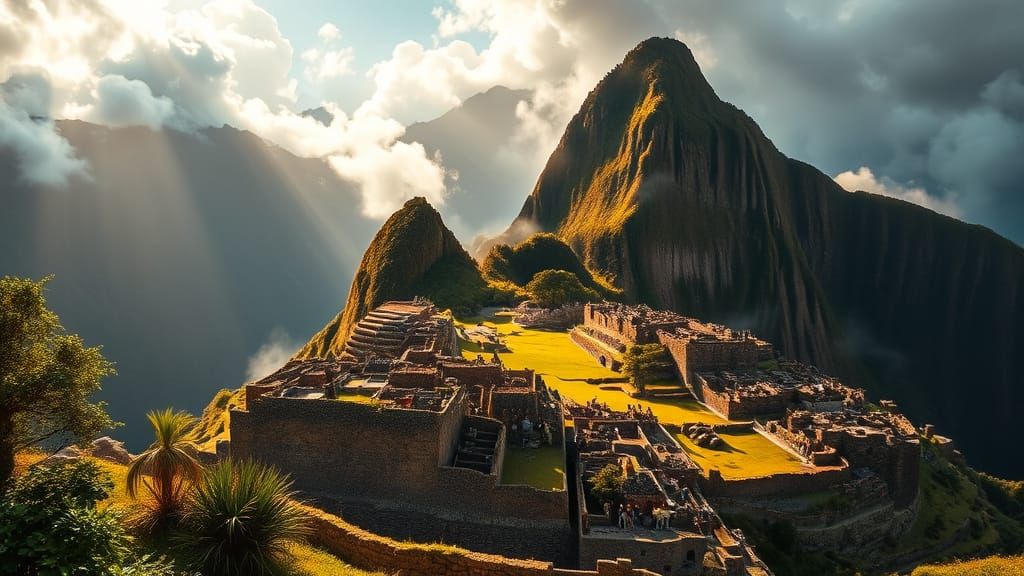 Majestic Machu Picchu in Peru's Andean Landscape