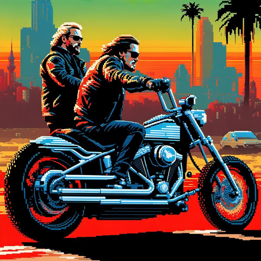 Tig Trager from Sons of Anarchy rides hos motorcycle