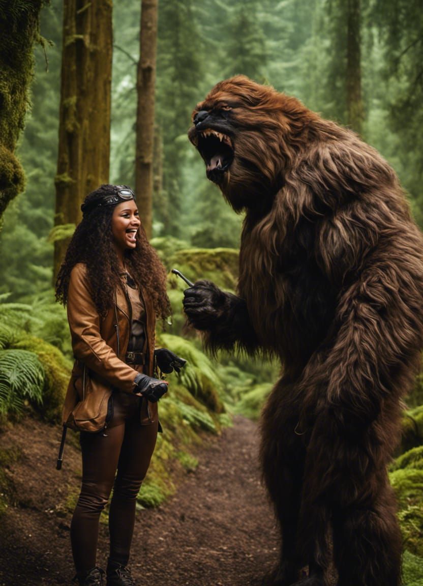 Teaching Bigfoot how to Selfie