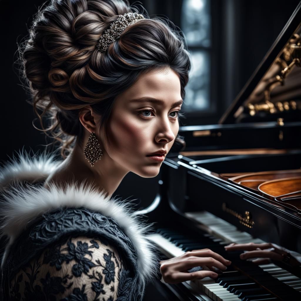 Hyperrealistic Portrait of a Girl with Intricate Details