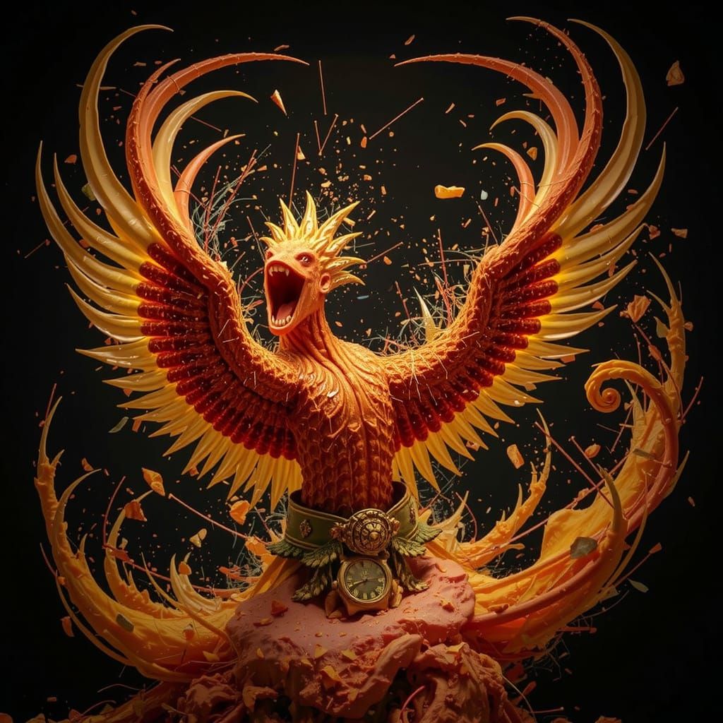 Violent Disintegration: An Abstract Depiction of Chaos