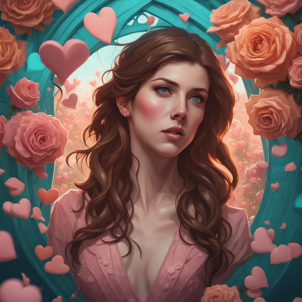 Anna Kendrick Falling in Love: Romantic Concept Art