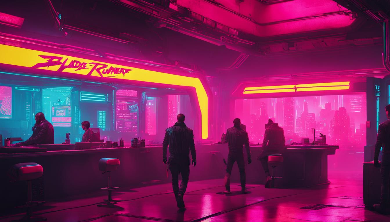 Cyberpunk Cityscape with Neon Lights