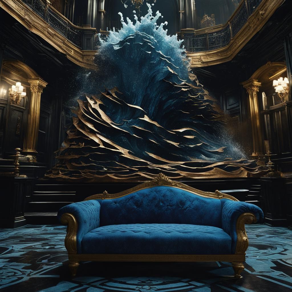 Turbulent Crimson Peak with Crashing Waves