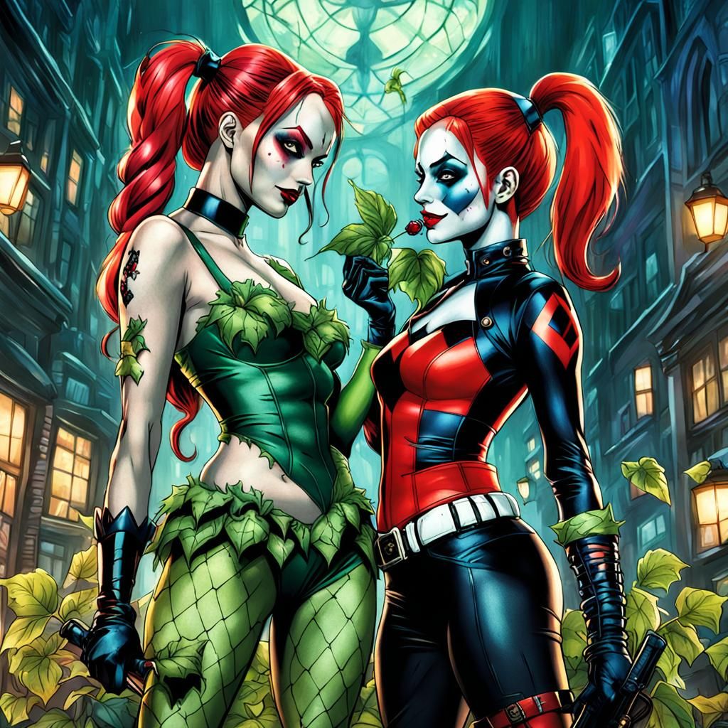 Poison Ivy and Harley Quinn Together